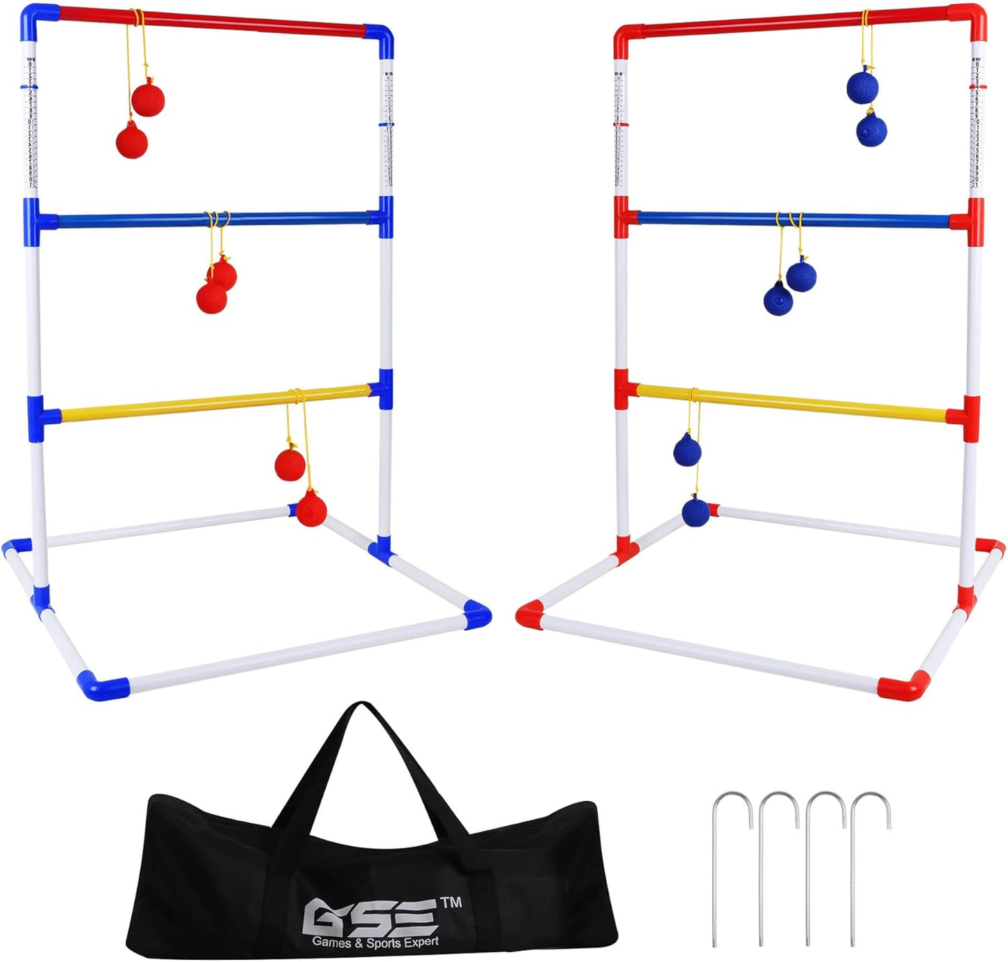 Premium Plastic Ladder Ball Toss Game Set for Outdoor Fun