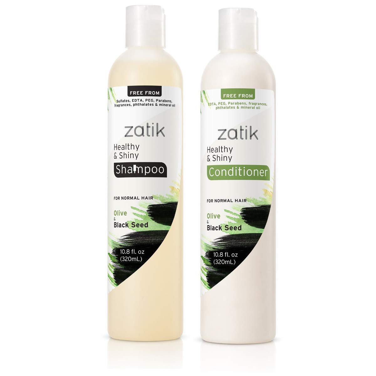 Zatik Volumizing Hair Set - Olive & Black Seed, Color Safe