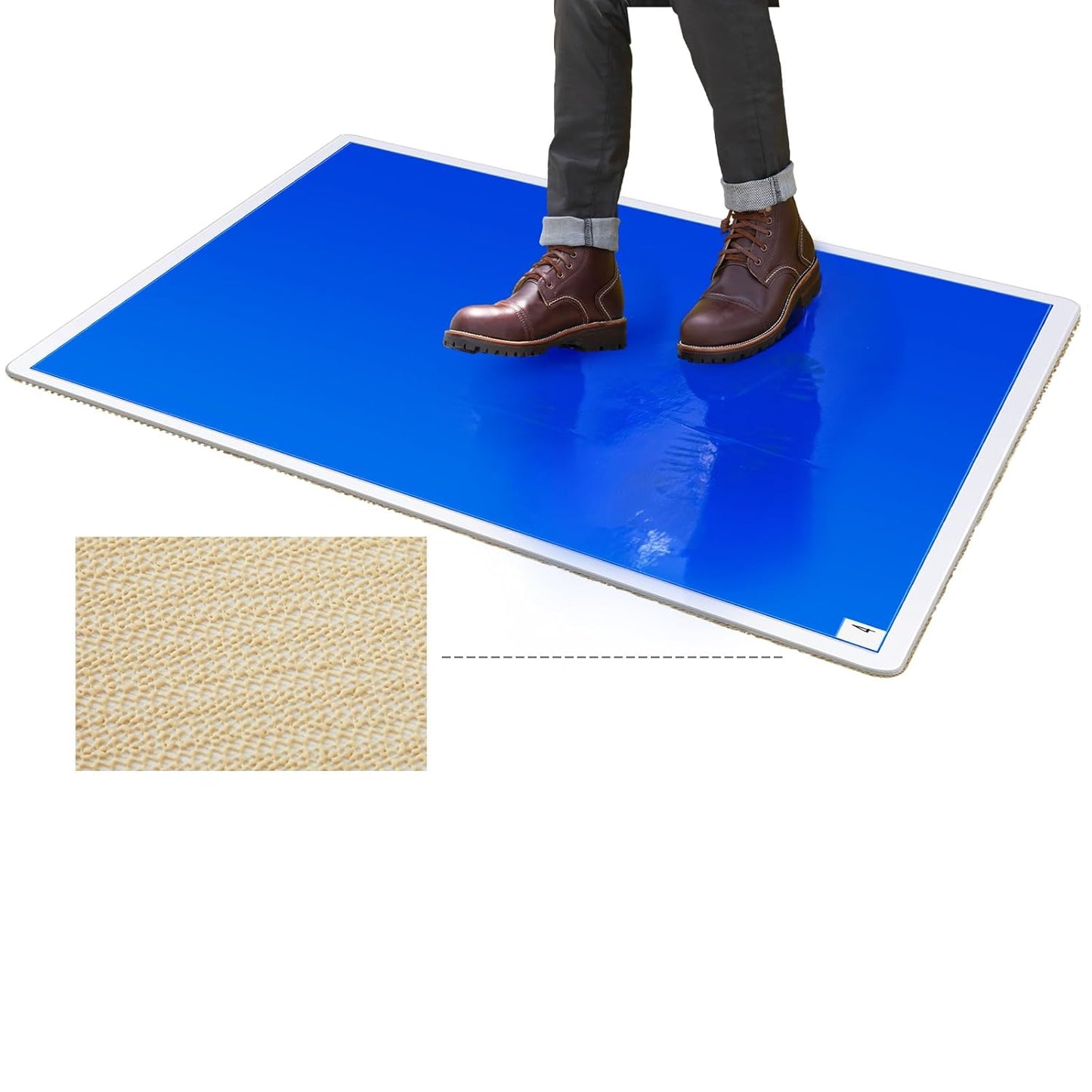 Nuanchu Adhesive Mat Pad for Clean Room and Lab Use, 60 Sheets