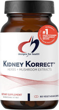 Kidney Korrect Herbs + Mushrooms for Kidney Support - Vegan Capsules