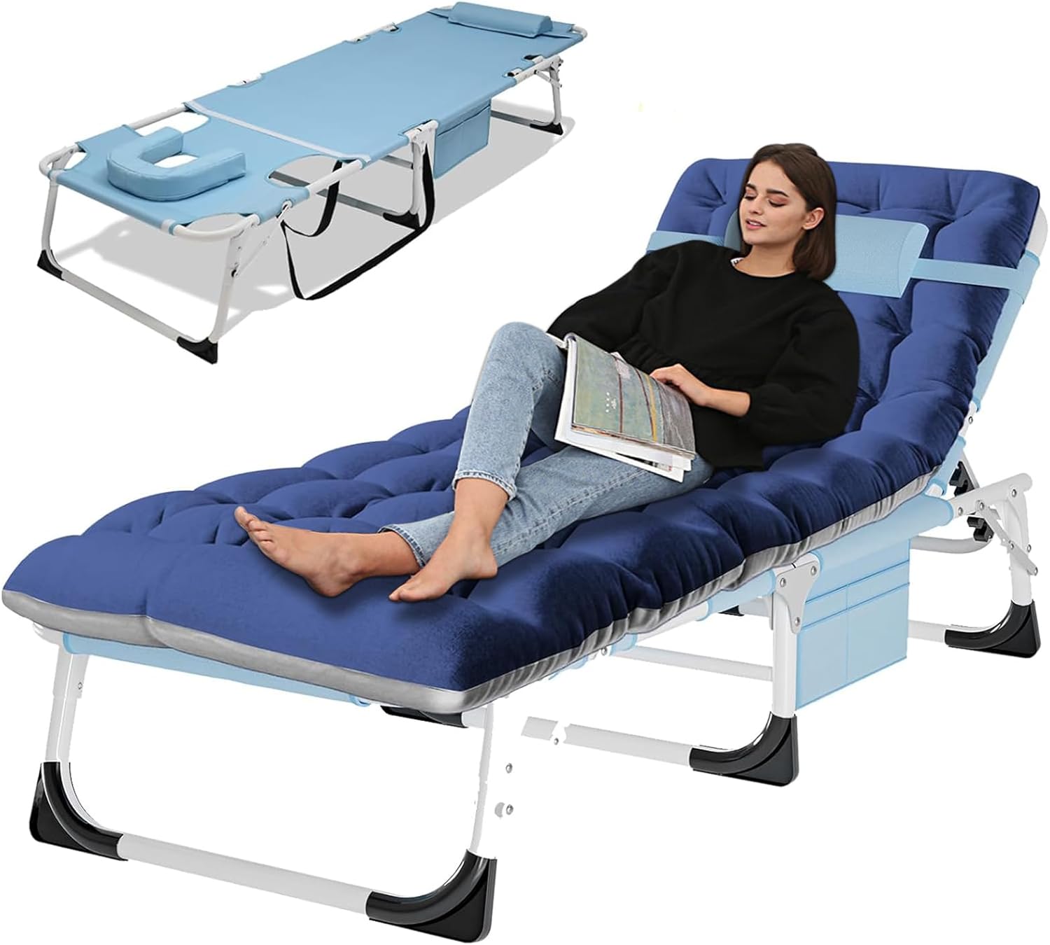 LILYPELLE Portable Folding Camping Cot for Outdoor Relaxation