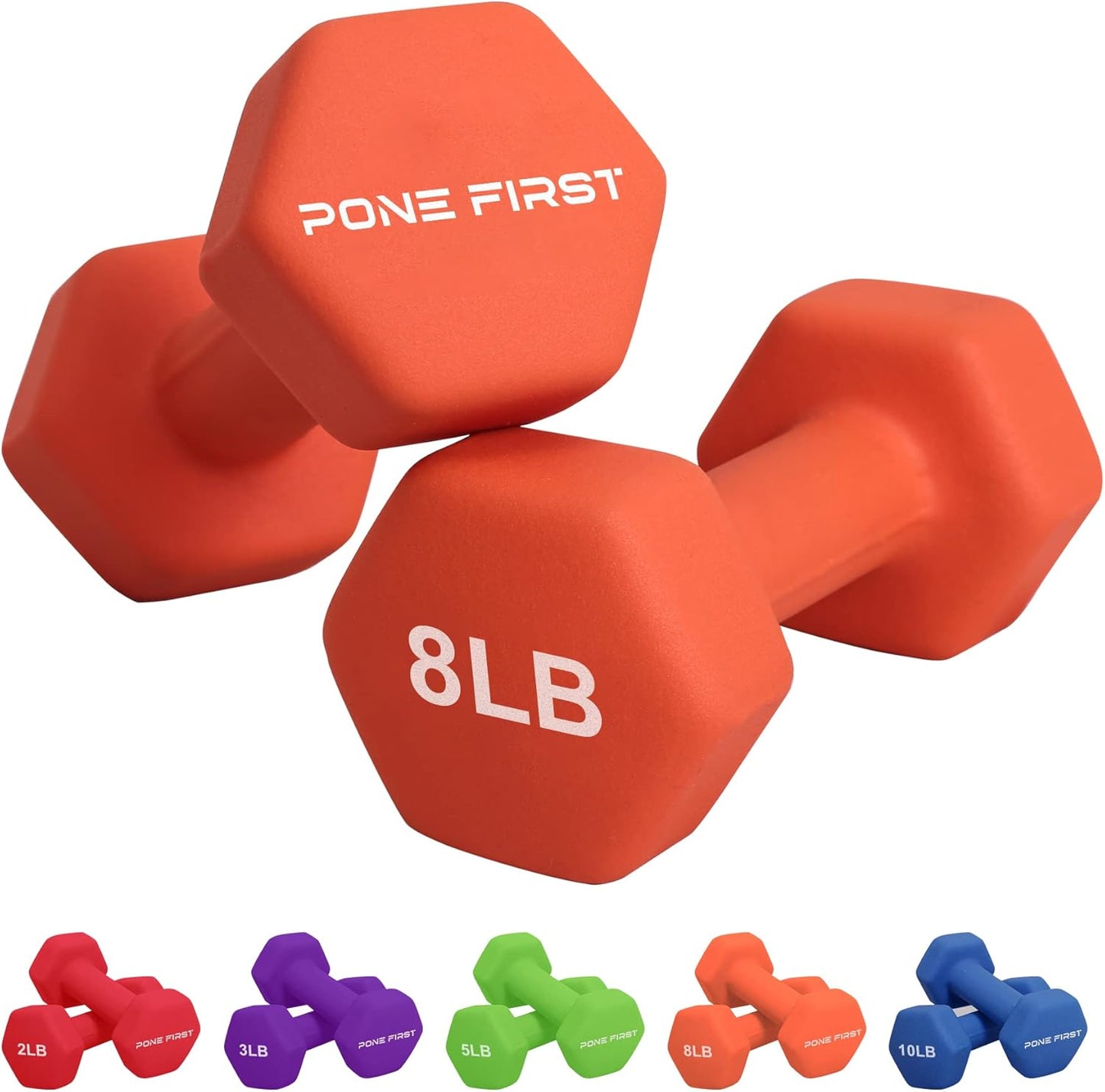 Neoprene Dumbbell Hand Weight Pairs for Home Gym Fitness