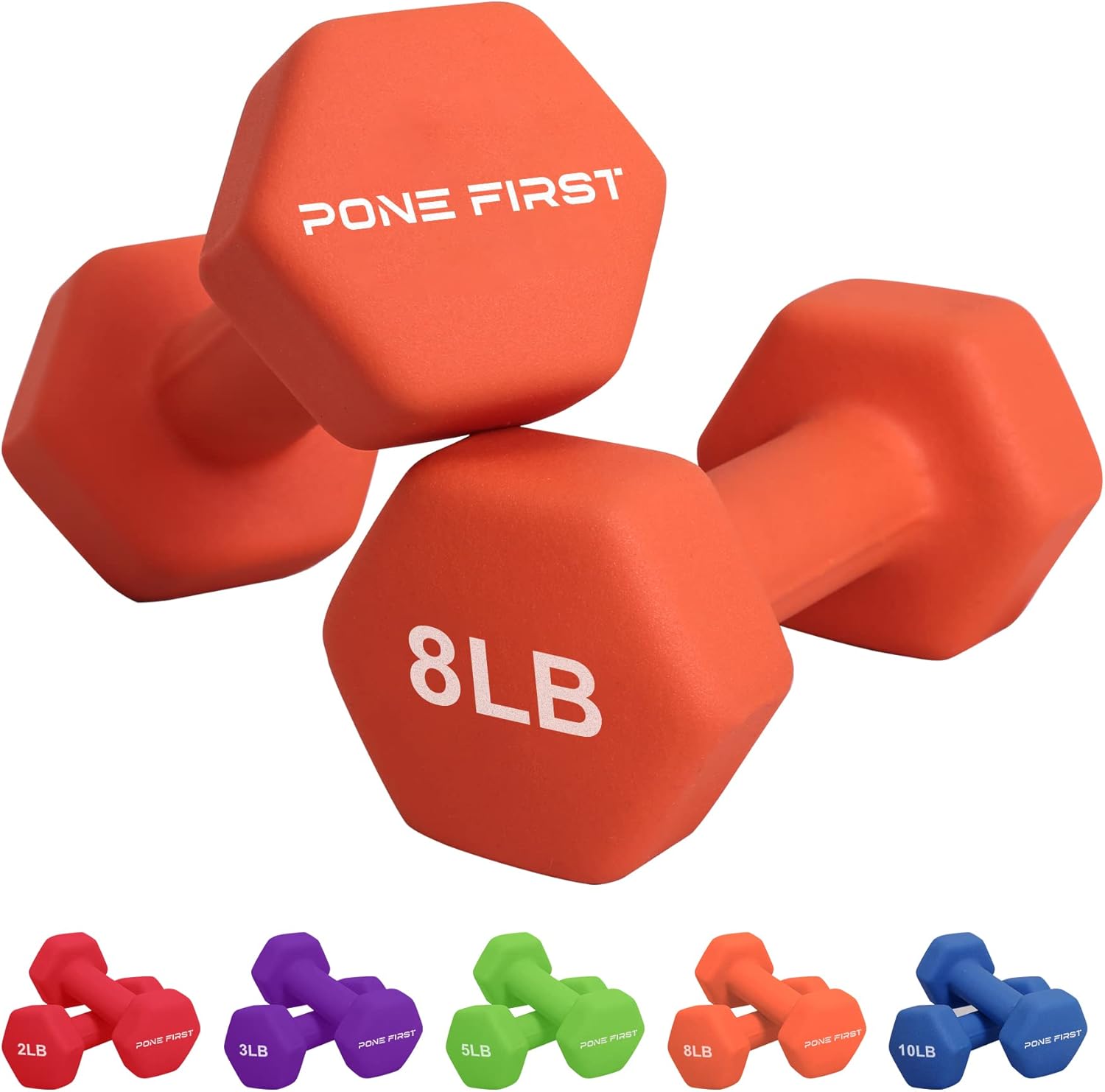 Neoprene Dumbbell Hand Weight Pairs for Home Gym Fitness
