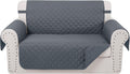 Reversible Loveseat Sofa Cover - Water Resistant, Quilted Protection