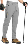 Men's Snow Pants Fleece Lined Waterproof Softshell - Warm, Durable