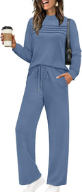 Two Piece Sets for Women Long Sleeve Lounge Set - Travel Friendly