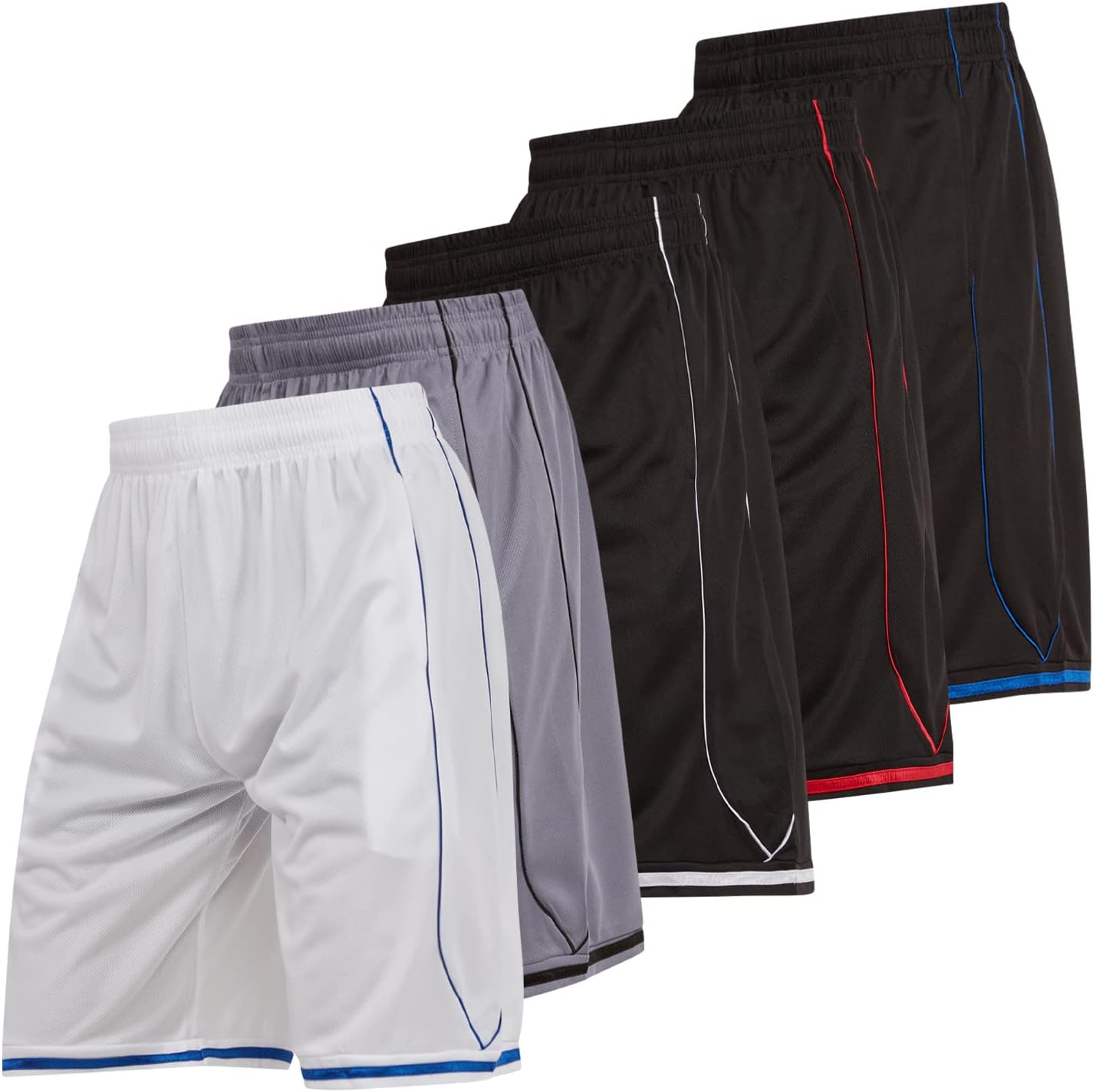 Ultra Performance 5 Pack Mens Athletic Gym Shorts for Workouts