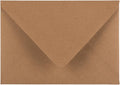 A7 V-Flap Invitation Envelopes Brown Kraft - 100 Pack