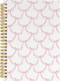 Preppy Pink Bow Notebook Coquette Journal - Compact Lined Notebook