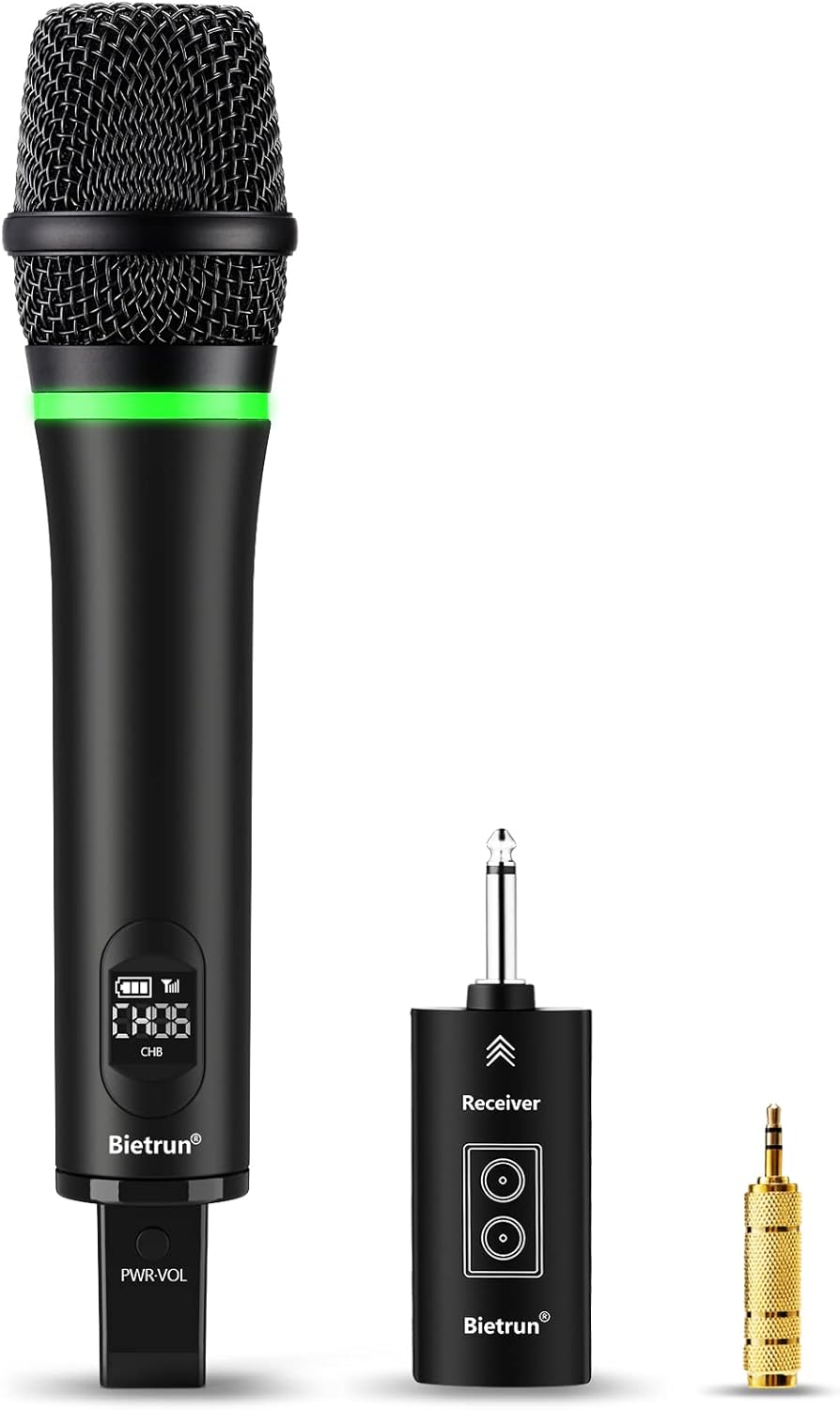 Bietrun Wireless Microphone with 168FT Range for Events