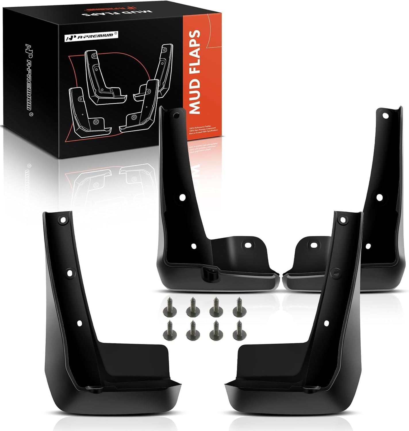 A-Premium Mud Flaps for Honda Civic 2022 2023 Sedan - Black