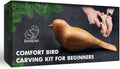 Wood Carving Kit Comfort Bird - Beginner Whittling Set with Knife