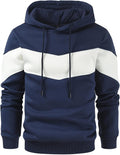 Gesean Cozy Color Block Hoodie for Men