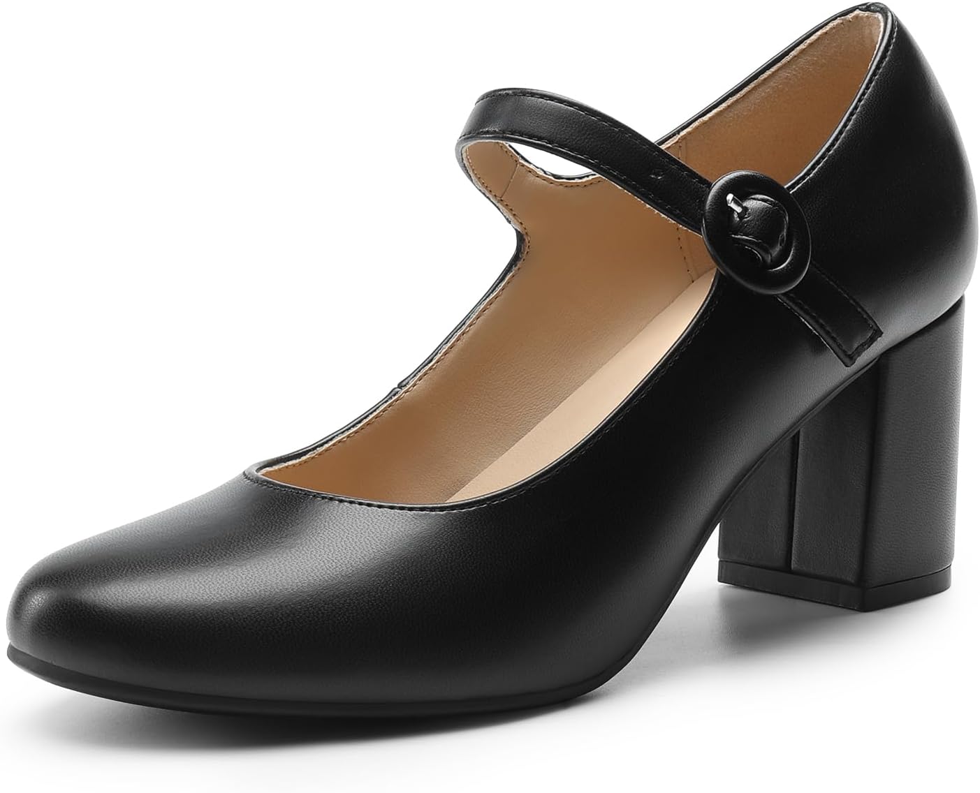 DREAM PAIRS Womens Mary Jane Shoes with Chunky Heel for Style