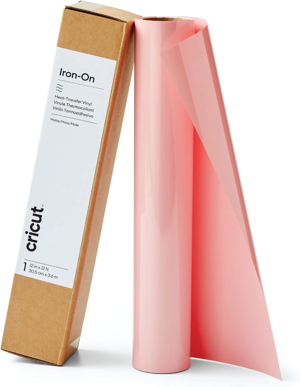 Cricut Iron-On Blush 12 ft Roll for Creative Projects