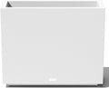 Tall Rectangular Plastic Planter 24.25 in White - 141.5L Capacity