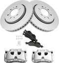 TRQ Front Brake Pad & Rotor Kit for 2009 Lincoln Navigator - Complete