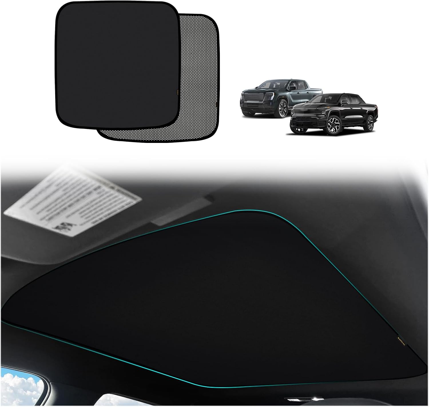 BestEvMod Foldable Sunshade Roof for Chevy Silverado EV 2024