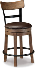 Counter-Height Swivel Bar Stool 24.25in - Modern Farmhouse Comfort
