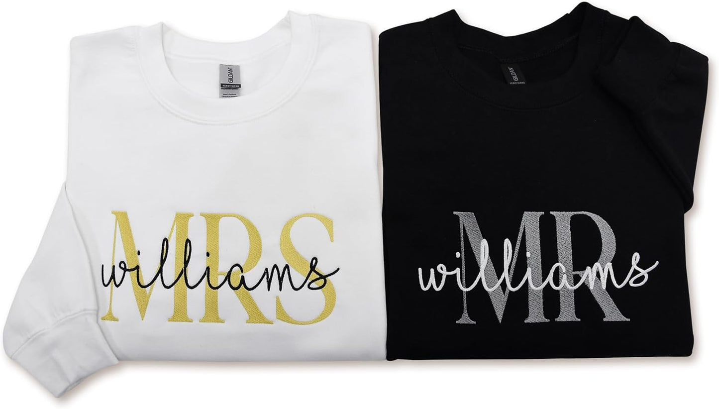 Personalized Matching Couple Sweatshirt Set by CAOMP