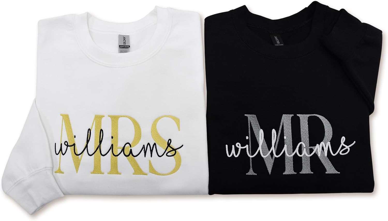 Personalized Matching Couple Sweatshirt Set by CAOMP