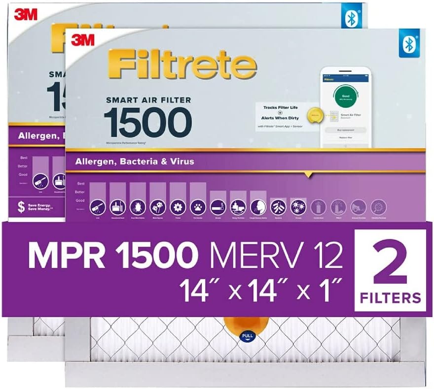 Filtrete 14x14x1 Smart Air Filter with Bluetooth Tracking