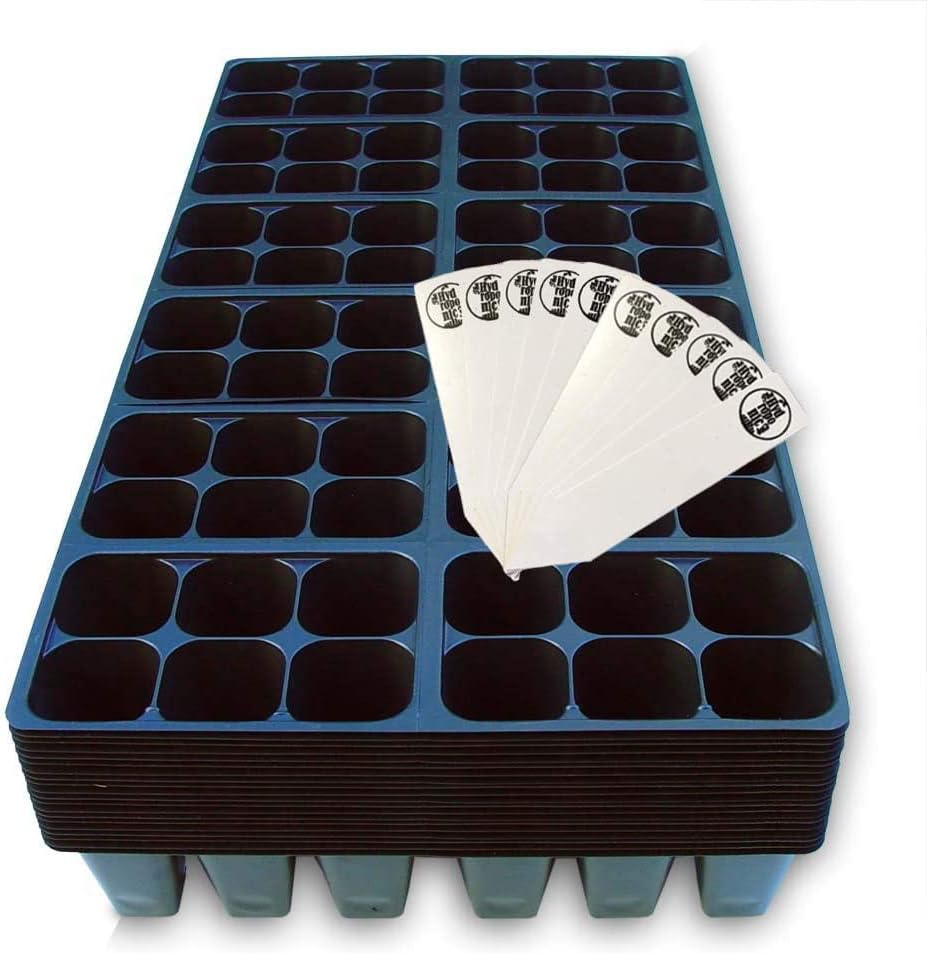 Hydroponic City Seed Starter Tray with 1440 Cells and Stakes