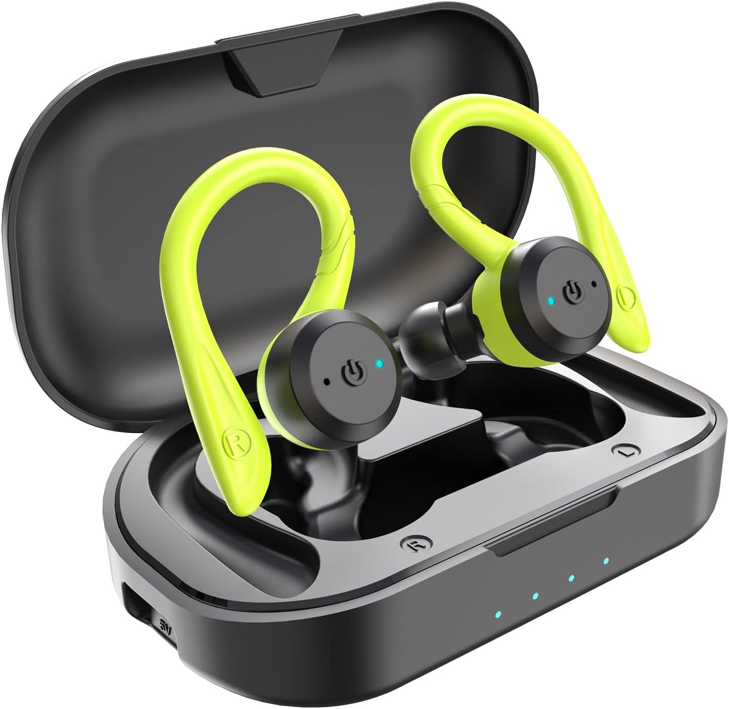 Wireless Waterproof Earbuds for Sport Green
