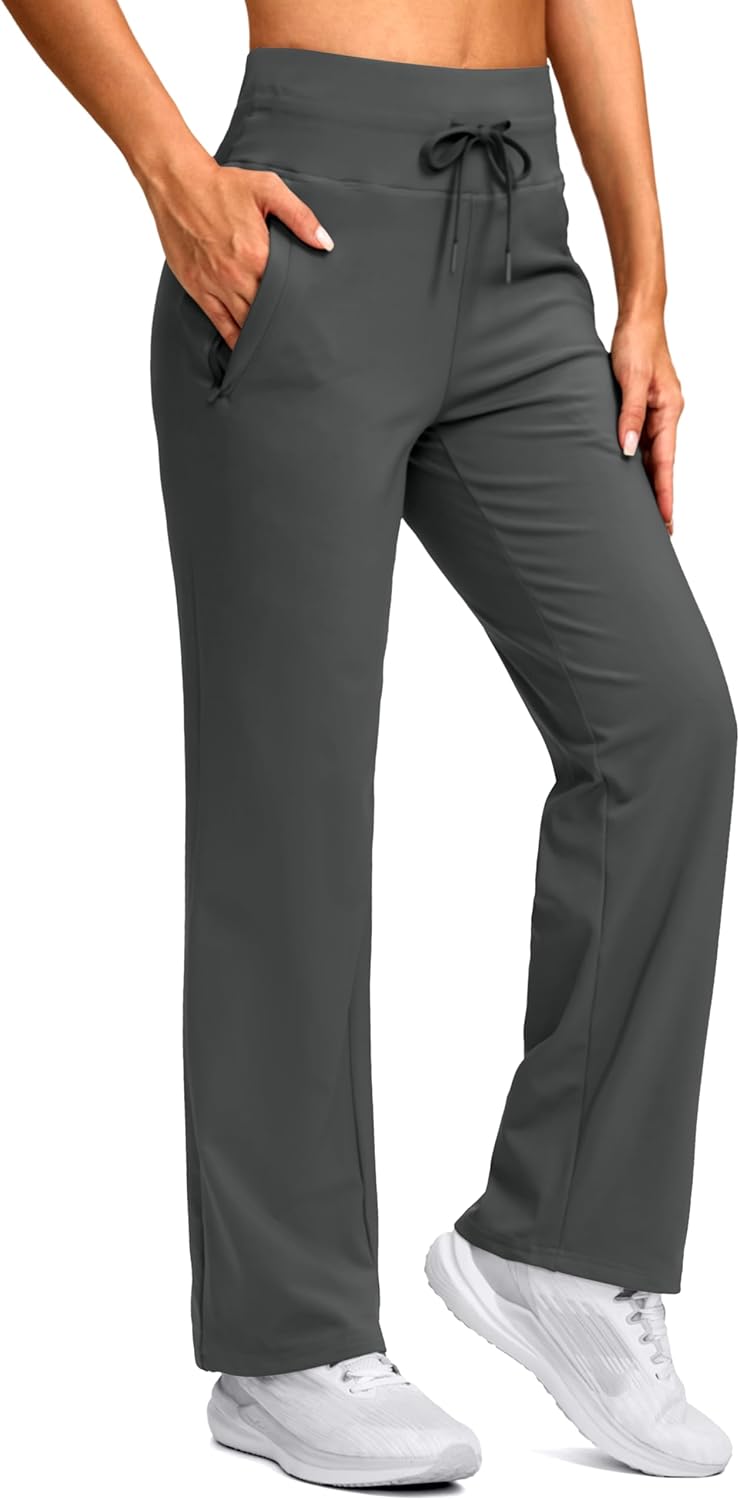 SANTINY Women's Fleece Lined Pants for Winter Activities
