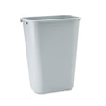 Deskside Wastebasket 10.25-Gallon Gray - Space-Saving Durability
