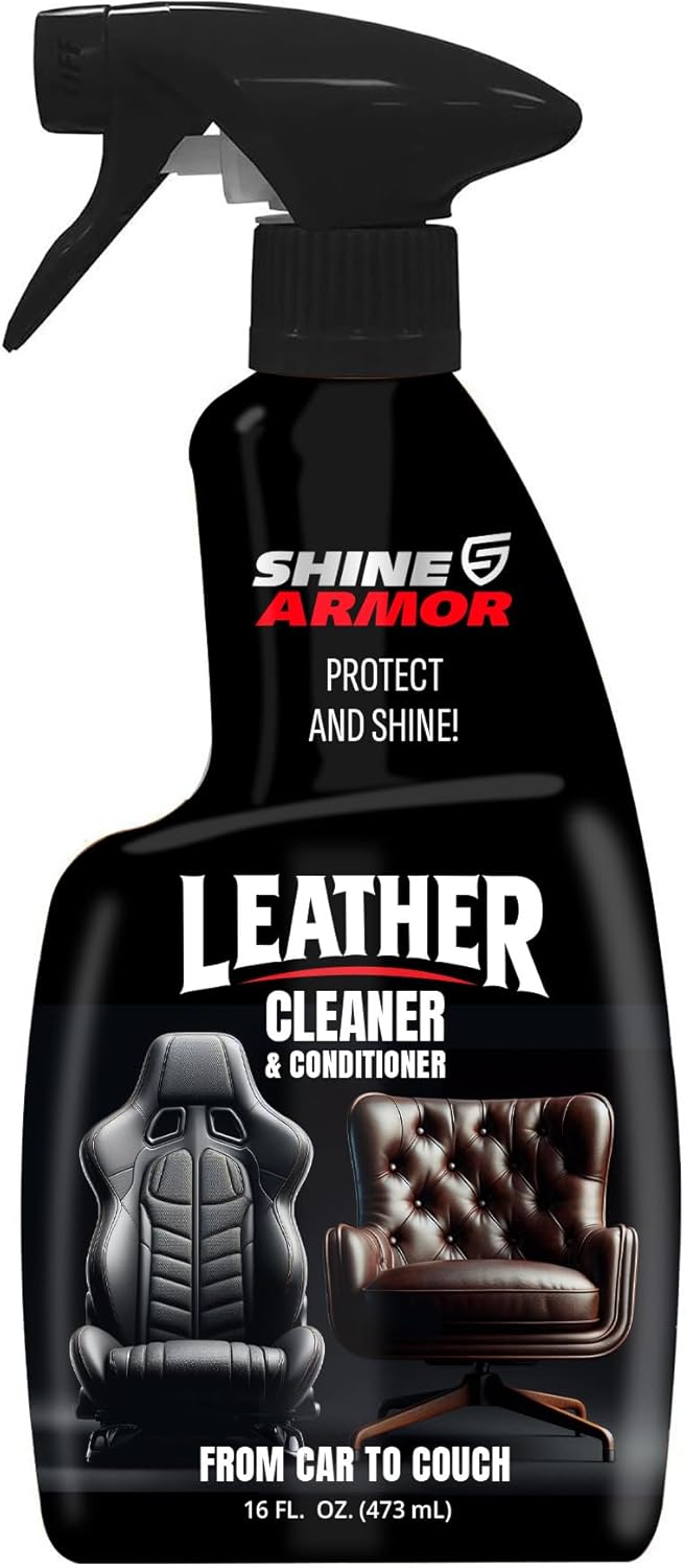 Shine Armor Leather Cleaner & Conditioner Twin Pack - Protect & Shine