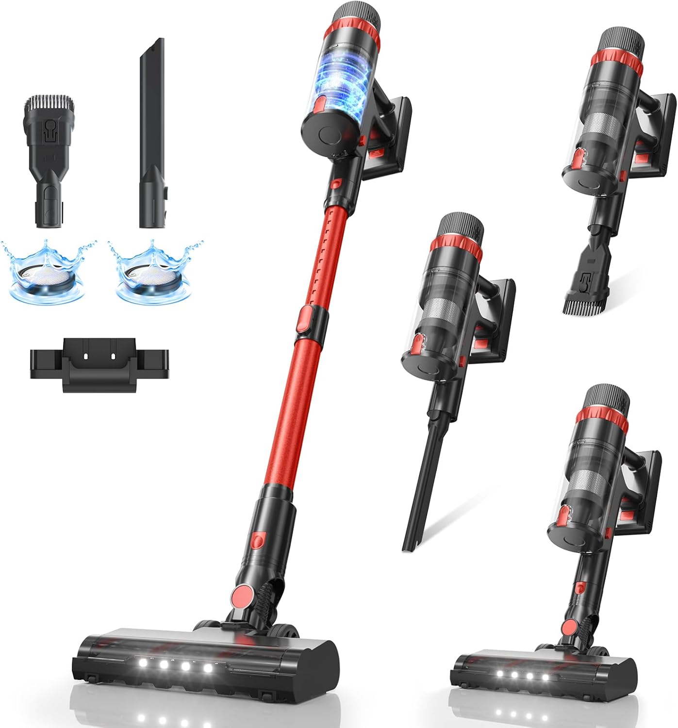 Cordless Vacuum Cleaner with Smart Touch Screen for Home Use