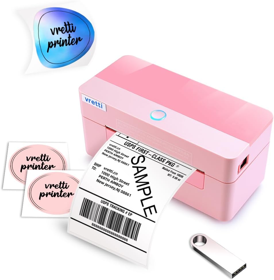 vretti Thermal Shipping Label Printer - Boost Efficiency