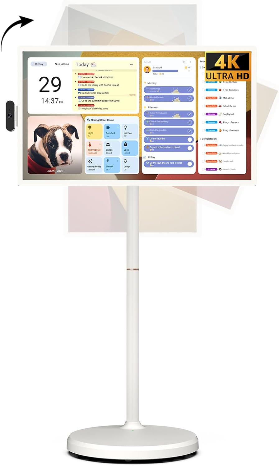 ApoloSign 32ft' UHD 4K Smart Portable TV with Touch Screen