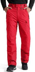 FREE SOLDIER Men's Waterproof Snow Insulated Pants - Warm, Durable F&S