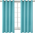Blackout Curtains - Grommet Thermal Insulated Room Darkening Aqua