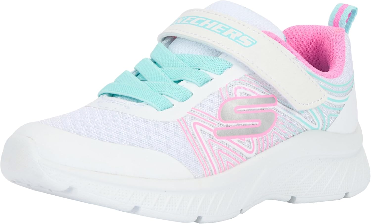 Skechers Kids' Microspec Plus-Swirl Sweet Sneakers for Girls
