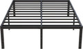 18 Inch California King Bed Frame No Box Spring Needed - High Storage