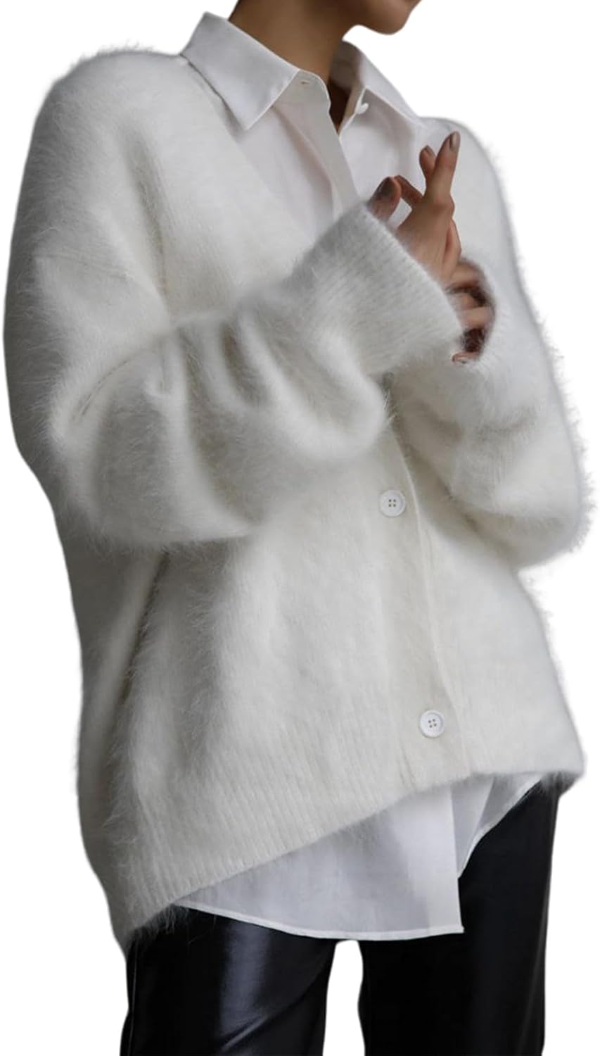 Yimoon Womens Fuzzy Cardigan Sweater for Trendy Style 2025