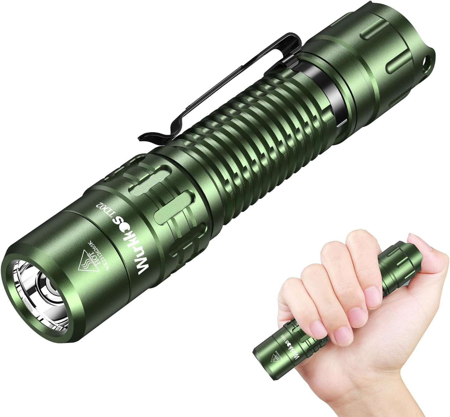 Wurkkos TD02 LED Flashlight: 2000 Lumens Tactical Light