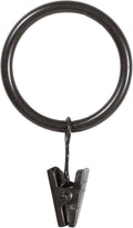 Kenney Clip Rings for 1ft to 1-1/4ft Curtain Rods, Oil Rubbed Bronze