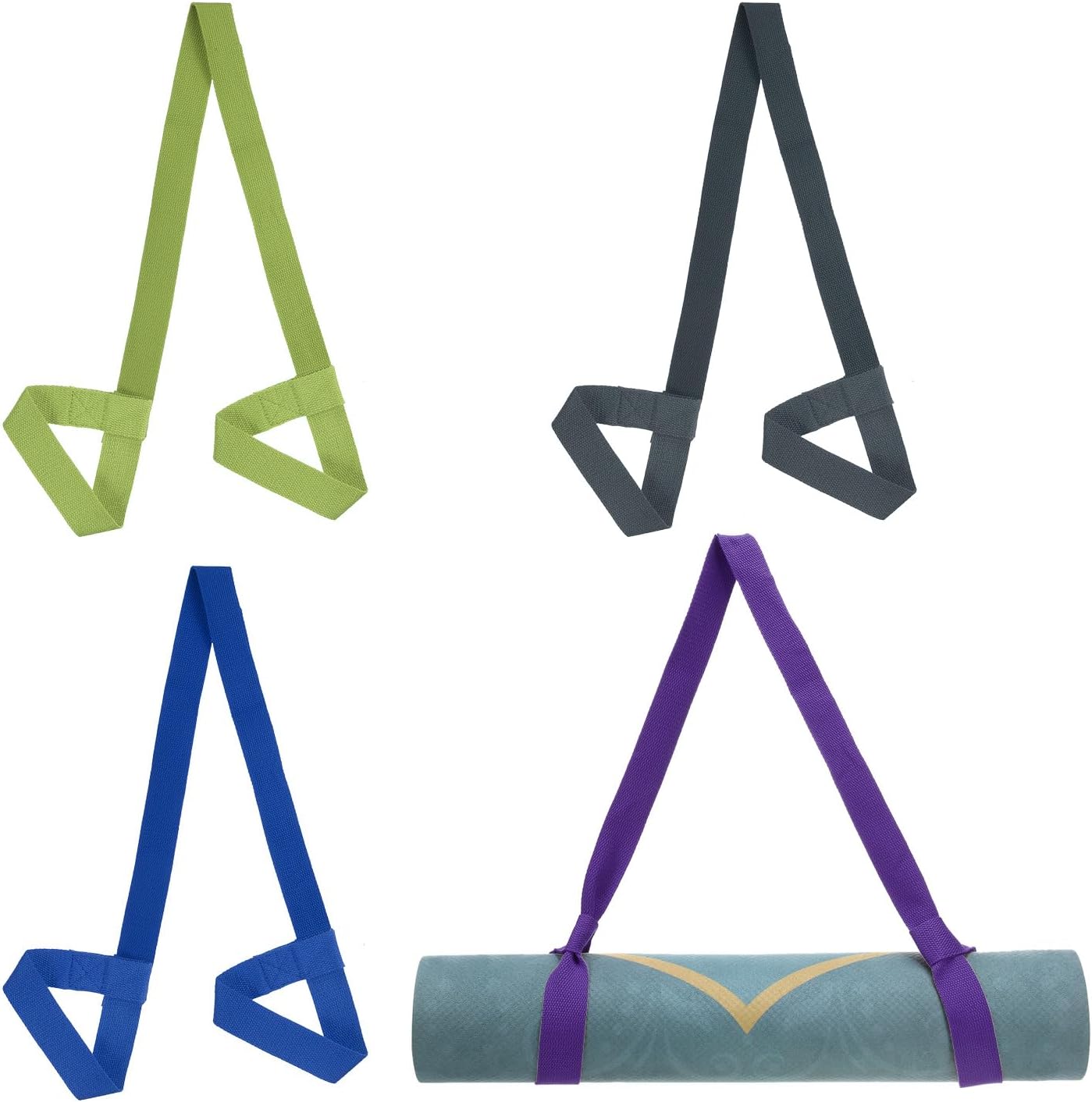 Adjustable Cotton Yoga Mat Sling by PATIKIL