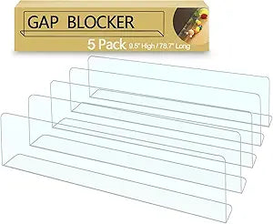 QIYIHOME 5-Pack Toy Blocker for Under Furniture, 9.5 in High