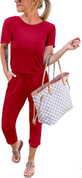 KIRUNDO Jumpsuits for Women Short Sleeve One Piece - Summer Comfort