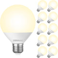 LED Vanity Light Bulbs G25 60W Equivalent 3000K Warm White - 10 Pack