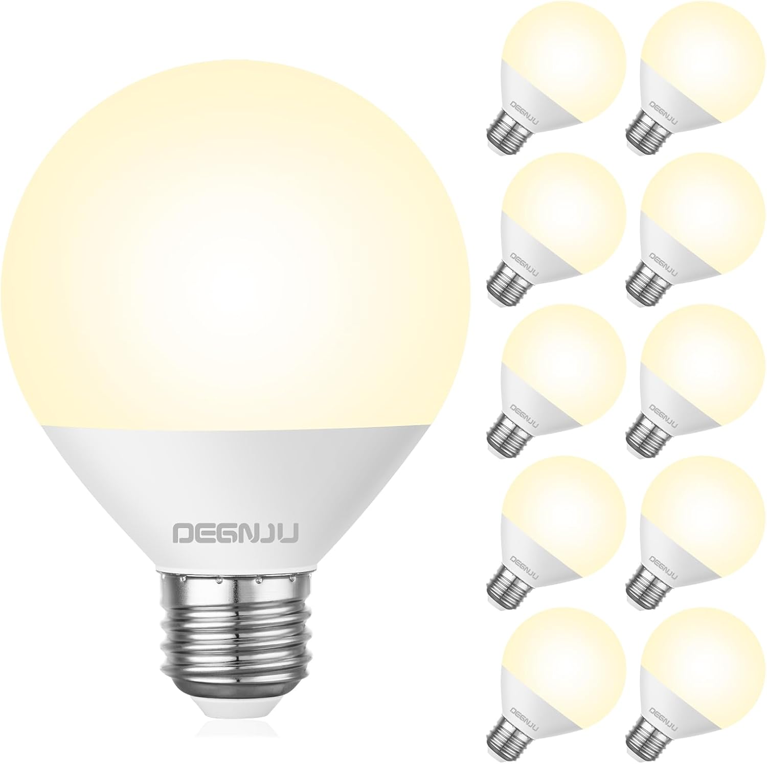 LED Vanity Light Bulbs for Makeup Mirror, 3000K Warm White