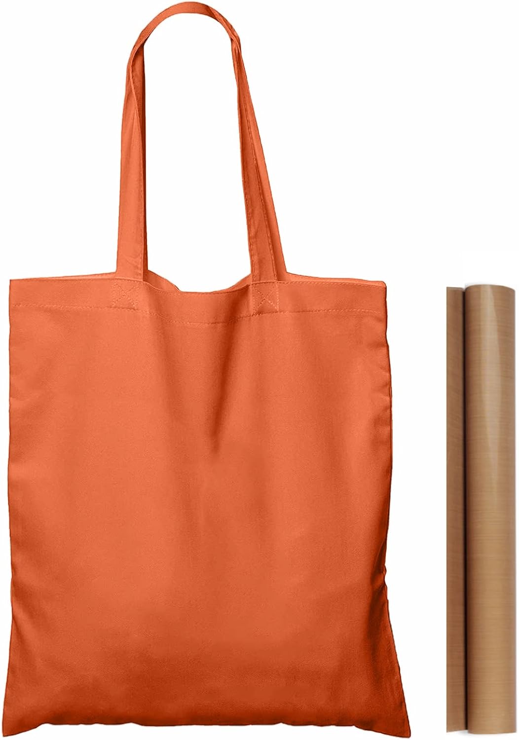 25 Pack 15ft' X 16ft' Orange Cotton Tote Bags for All Occasions