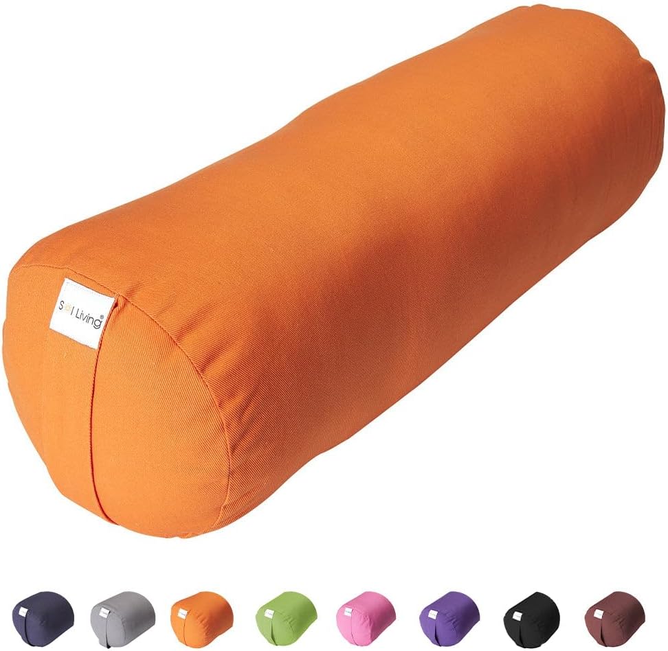 Sol Living Yoga Bolster Pillow for Restorative Meditation