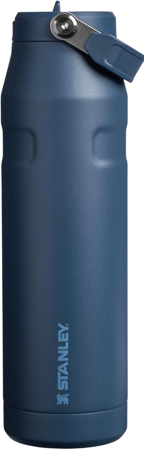 IceFlow Flip Straw 2.0 Water Bottle 36 OZ - Lightweight & Insulated