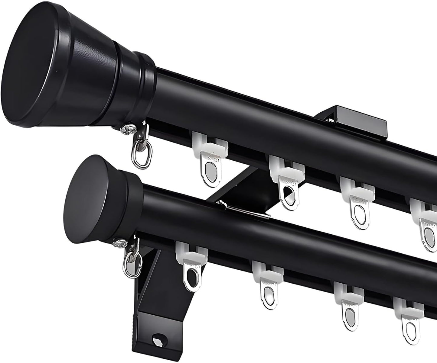 Silent Roller Double Curtain Track - Room Divider Aluminum Alloy